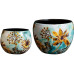 CHALET Blumentopf Fresia, 9 x 9 x 7 cm, 2er-Set