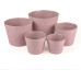 CHALET Kordelkorb Kornelia L 15 x 15 x 13 cm, Rosa