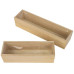 CHALET Pflanzengefäss Jutz L schmal, 30 x 7.5 x 7 cm, Braun