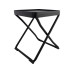 Eurotrail Campinghocker Bari mit Platte Schwarz/Grau