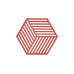 Zone Denmark Topfuntersetzer Hexagon Rot Zone Denmark Topfuntersetzer Hexagon Rot