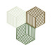 Zone Denmark Topfuntersetzer Hexagon 3er Set, Zone Denmark Topfuntersetzer Hexagon 3er Set,