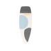Brabantia Bügelbrettbezug D 135 x 45 cm, Blau/Grau
