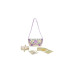 Esschert Design Entdecker-Tasche Flowers mit Holzblumenpresse