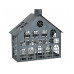 CHALET Windlicht Seevetal S 24 x 10 x 24 cm, Grau