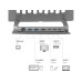 Club 3D Laptop-Ständer CSV-2554 Grau mit Hub 17.3