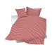 Night Fashion Kopfkissenbezug Karolin 65 x 100 cm, Rot/Weiss