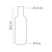 APS Flasche Stripes 1 Liter, Blau
