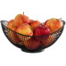 APS Früchtekorb Früchtekorb SVART 9.5 x 25.5 x 13.5 cm, Schwarz
