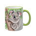 creanorm Tasse Wild Koala 330 ml, 1 Stück, Hellgrün