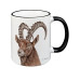 creanorm Tasse Steinbock 330 ml, 1 Stück, Schwarz/Mehrfarbig