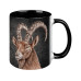 creanorm Tasse Steinbock Black Edition 330 ml, 1 Stück, Schwarz