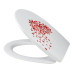 diaqua® Toilettensitz Arles Lovefall Rot/Weiss