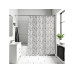 diaqua® Duschvorhang Chevron 180 x 180 cm, Schwarz/Weiss
