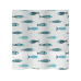 diaqua® Duschvorhang Fish 180 x 200 cm, Blau/Weiss