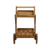 House Nordic Servierwagen Pasaku, 86 x 50 x 81 cm, Teakholz, Natur
