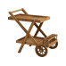 House Nordic Servierwagen Pasaku, 86 x 50 x 81 cm, Teakholz, Natur