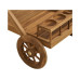 House Nordic Servierwagen Pasaku, 86 x 50 x 81 cm, Teakholz, Natur