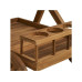 House Nordic Servierwagen Pasaku, 86 x 50 x 81 cm, Teakholz, Natur