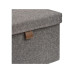 House Nordic Aufbewahrungsbox Noto, 3er-Set, Dunkelgrau
