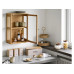 House Nordic Vorratsdose Maya, Glas / Akazie, 2er-Set