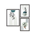 House Nordic Bilderrahmen-Set Aspen, MDF/Glas, Schwarz