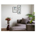 House Nordic Bilderrahmen-Set Aspen, MDF/Glas, Schwarz
