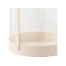 House Nordic Windlicht Hurricane, Glas/Metall, Beige
