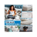 CLEANmaxx Milben-Handstaubsauger Grau/Rot