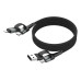 Ansmann Magnetisches Kabel USB-A oder USB-C auf USB-C 120 cm Ansmann Magnetisches Kabel USB-A oder USB-C auf USB-C 120 cm