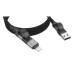 Ansmann Magnetisches Kabel USB-A oder USB-C auf USB-C 120 cm Ansmann Magnetisches Kabel USB-A oder USB-C auf USB-C 120 cm