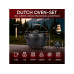 Gusskoenig Dutch Oven Set 7 l mit 2in1 Deckelheber mit Füssen Gusskoenig Dutch Oven Set 7 l mit 2in1 Deckelheber mit Füssen