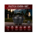 Gusskoenig Dutch Oven Set 7 l mit 2in1 Deckelheber ohne Füsse Gusskoenig Dutch Oven Set 7 l mit 2in1 Deckelheber ohne Füsse