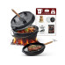 Gusskoenig Dutch Oven Set 9 l mit 2in1 Deckelheber mit Füssen Gusskoenig Dutch Oven Set 9 l mit 2in1 Deckelheber mit Füssen
