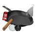 Gusskoenig Bratpfanne 30 cm mit Ledergriff