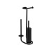 Wenko WC-Garnitur Universaleo 20 x 23 x 62.5 cm, Schwarz