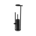 Wenko WC-Garnitur Universaleo 20 x 23 x 62.5 cm, Schwarz