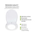 Wenko WC-Sitz Yak Easy Close, Thermoplast, bis 350 kg