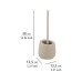 Wenko WC-Garnitur Badi Beige Wenko WC-Garnitur Badi Beige