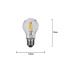 Star Trading LED Leuchtmittel E27 A55 Outdoor Lighting PC Cover Filament