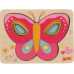 Goki Schichtenpuzzle Schmetterling 15 x 11 x 1.7 cm
