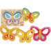 Goki Schichtenpuzzle Schmetterling 15 x 11 x 1.7 cm