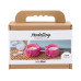 Creativ Company Bastelset Modellieren, Teelichthalter, Pink