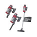 CLEANmaxx Akku-Hand- und Stielsauger 22.2 V Grau/Rot