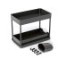 EASYmaxx Organizer mit Schublade 39.5 x 21.5 x 36 cm, Schwarz