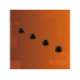 Light My Bricks 2.0 Tether Verbindungsplatte 1x1 Schwarz