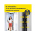 EASYmaxx Moskitonetz 100 x 210 cm Magic Klick, Schwarz