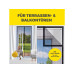 EASYmaxx Moskitonetz 100 x 210 cm Magic Klick, Schwarz
