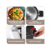 Lumaland Kochtopf GOURMETmaxx, Aluminiumguss, Schwarz / Rot, 5.8 l