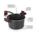 Lumaland Kochtopf GOURMETmaxx, Aluminiumguss, Schwarz / Rot, 5.8 l